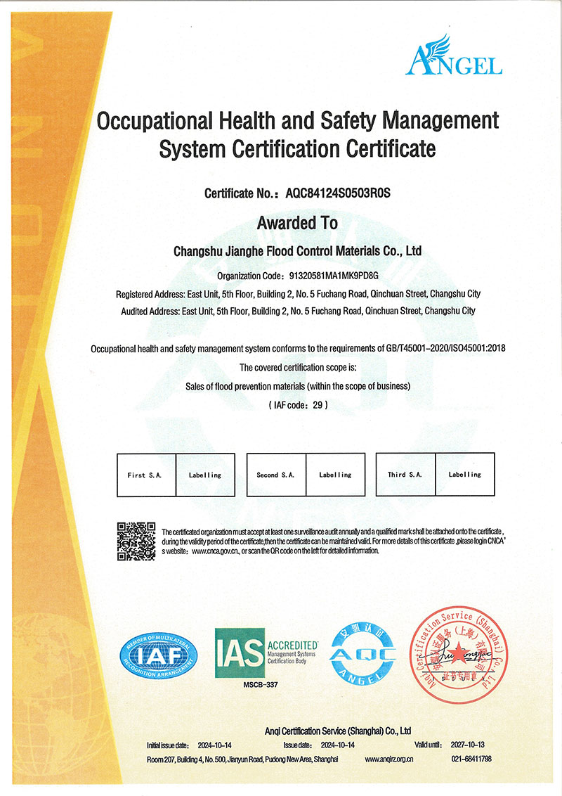 Occupational Health and Safety Management System Certification
